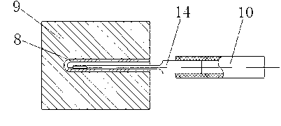 Method for flowingly corroding complicated slender copper tube cores made of aluminum alloy castings