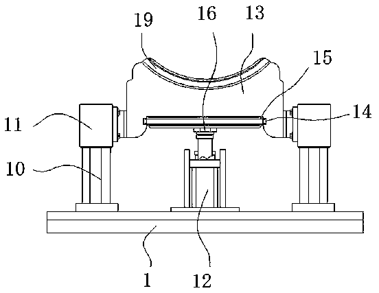 Burr cleaning device with grinding structure for bearing machining