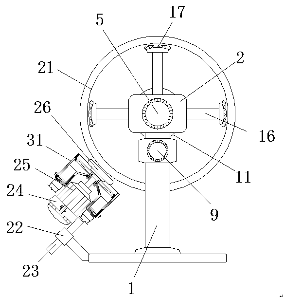 Corner polishing device for glass fiber reinforced plastic processing