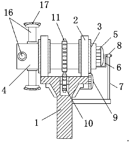 Corner polishing device for glass fiber reinforced plastic processing