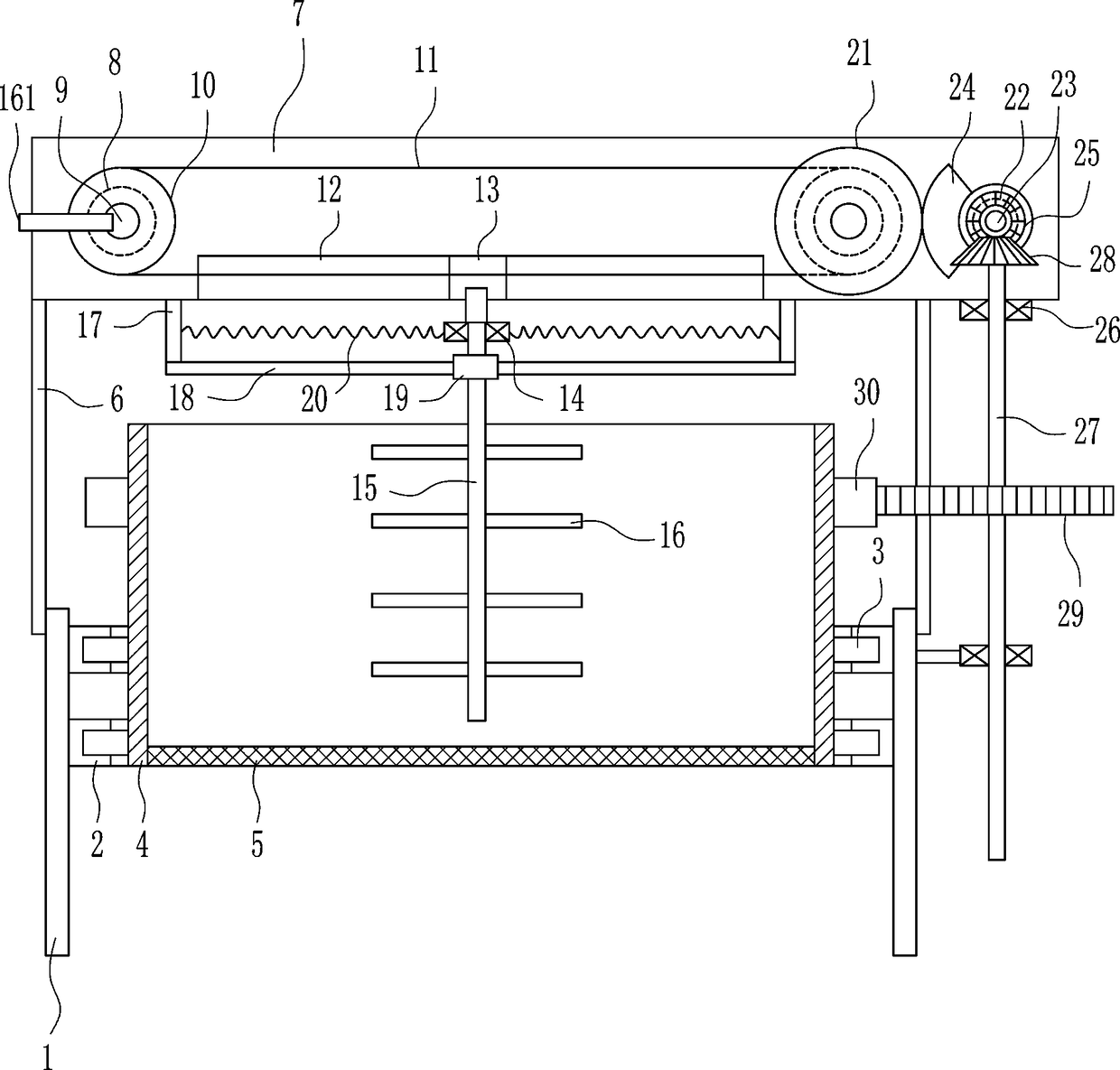 Movable sieving equipment for traditional Chinese medicine materials for orthopedics department