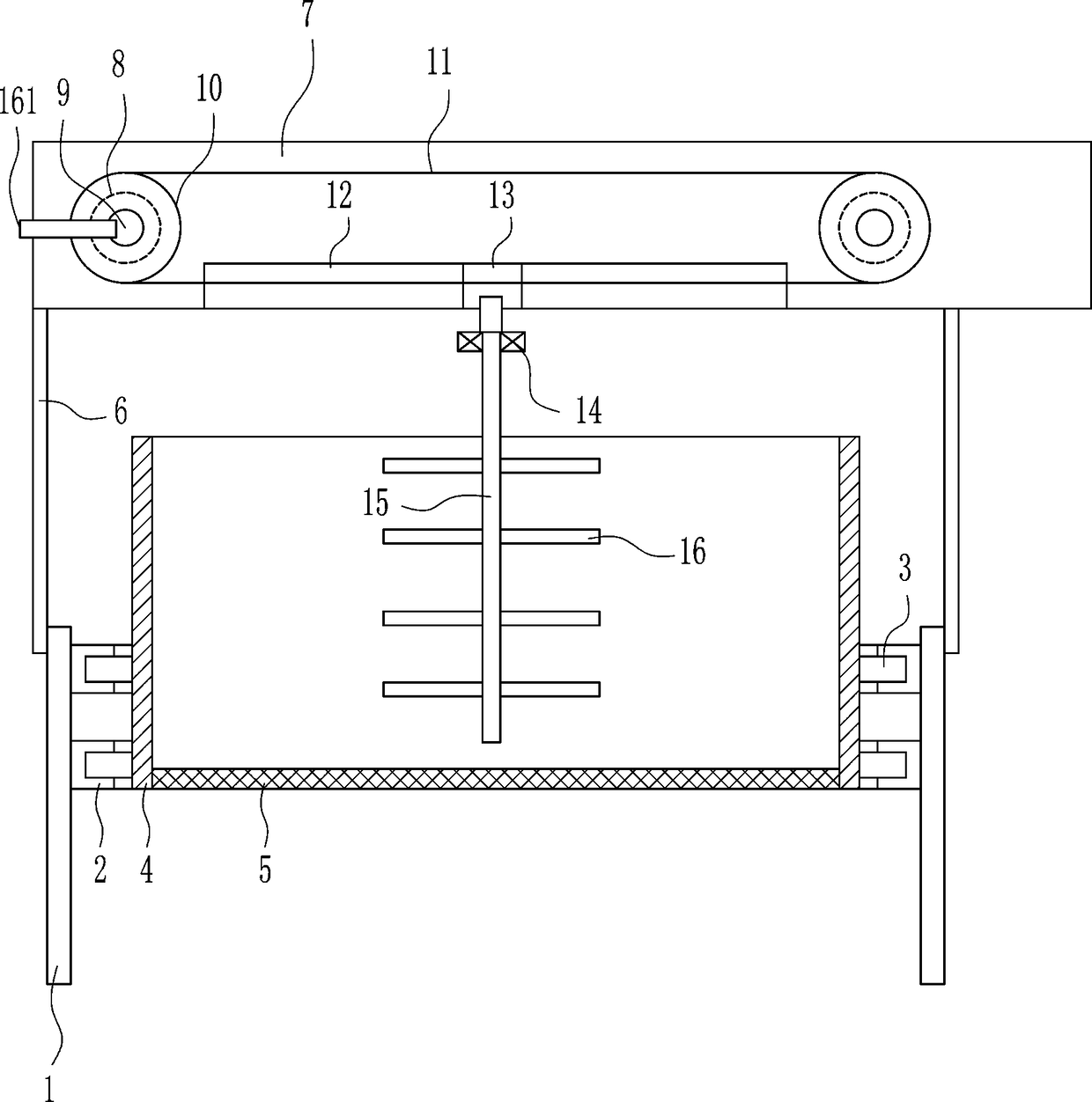 Movable sieving equipment for traditional Chinese medicine materials for orthopedics department