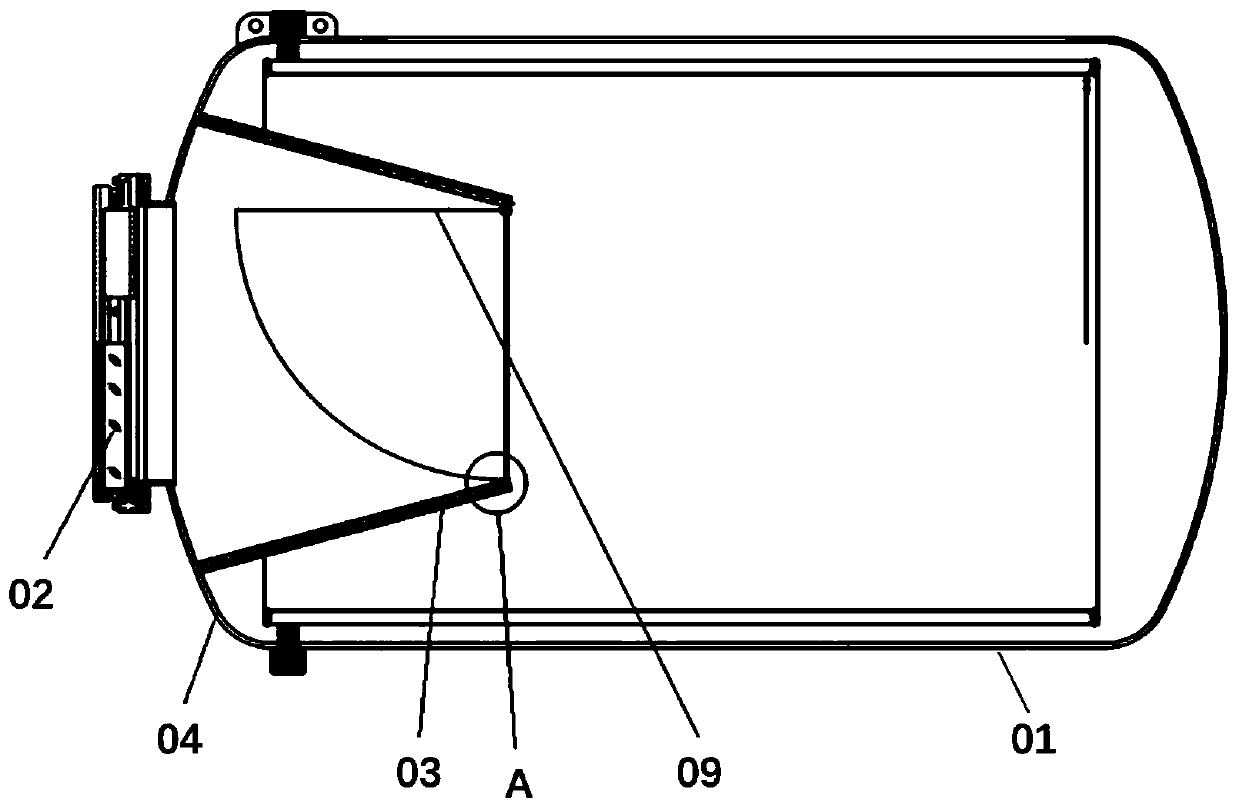 Temperature control device and method for optical window of space environment simulator