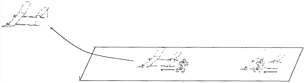 Taking-off and landing system without undercarriage for high-aspect-ratio solar unmanned aerial vehicle