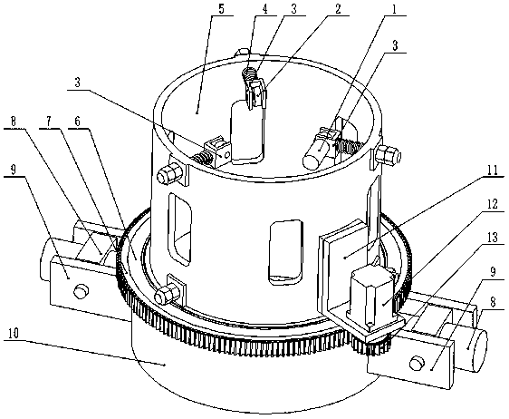 A steel pipe automatic correction robot