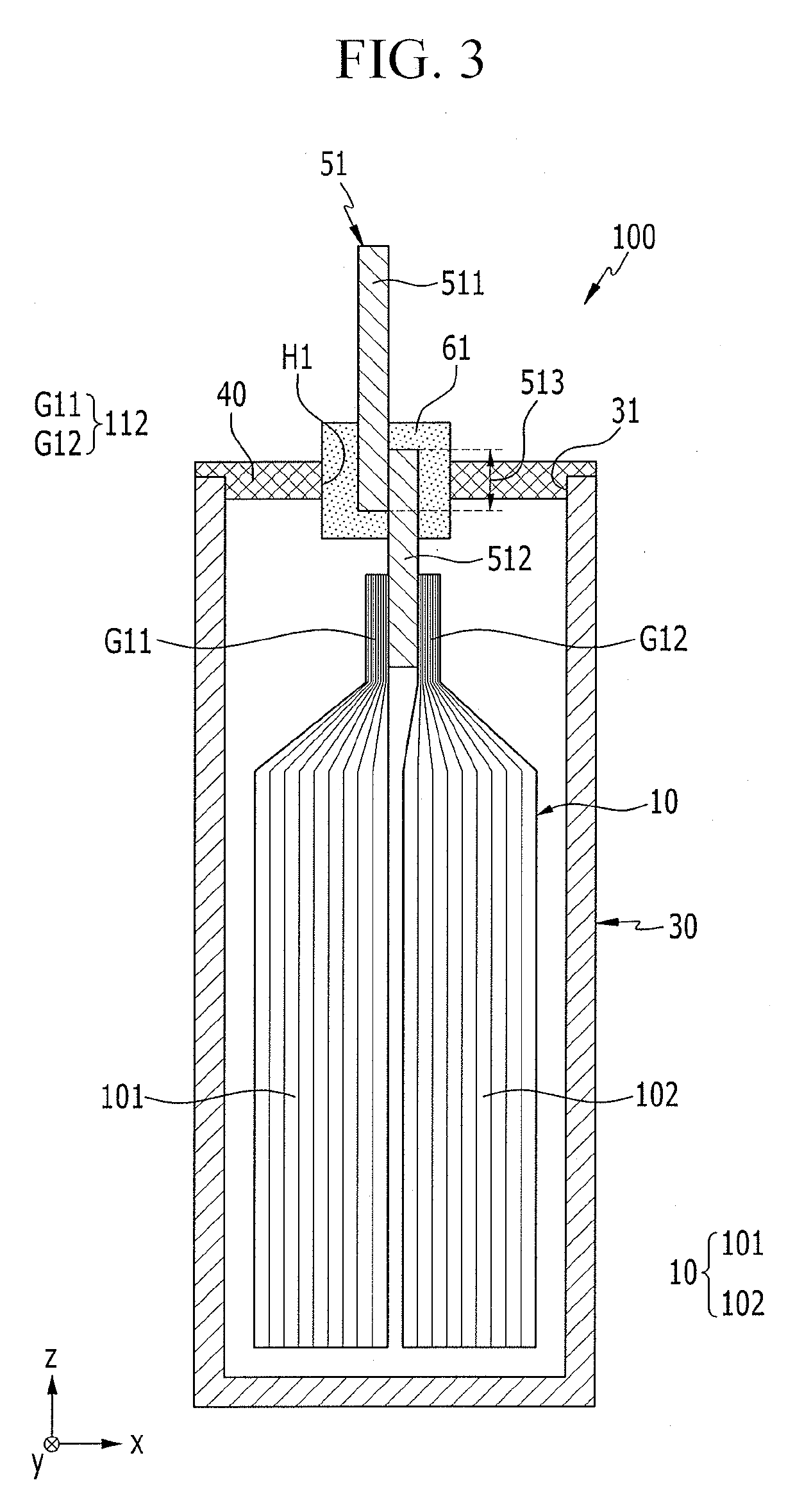 Rechargeable battery and module of the same