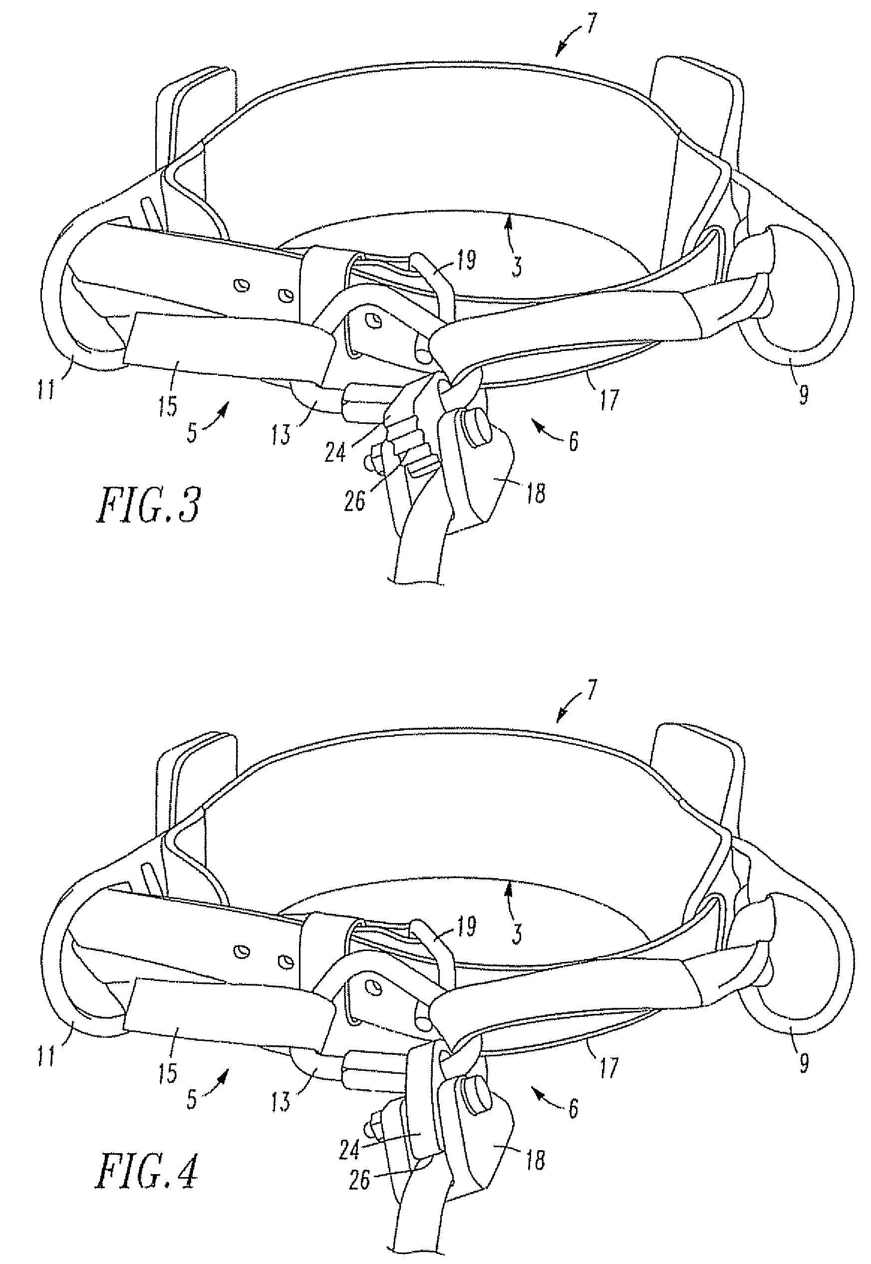 Pole climbing and fall restraint device and kit