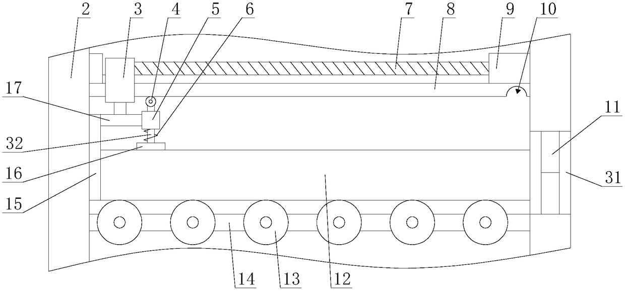 New energy resource automobile air conditioning system facilitating filter element replacement