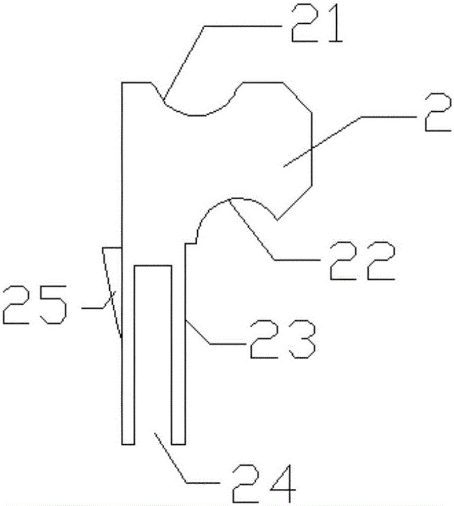 Method for machining middle die body of bending machine die for round workpieces