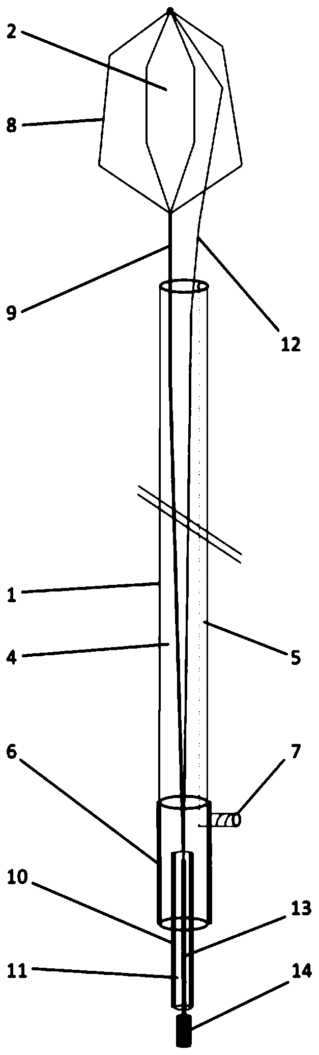 Transverse calculus removing mesh basket