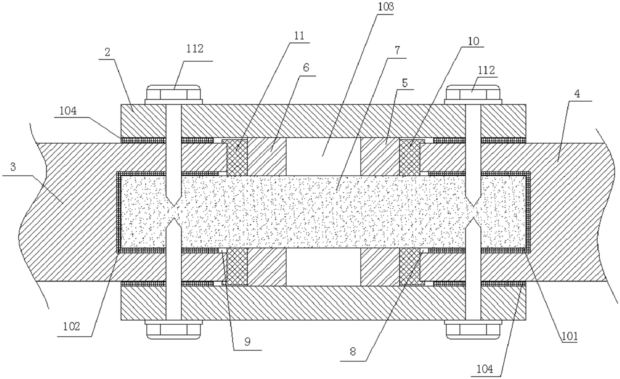 A light steel structure rectangular tube beam-column connection node