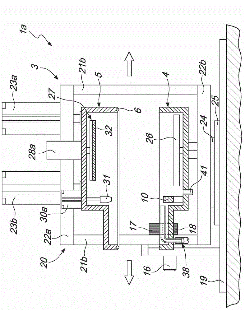 Device for vacuum packaging, particularly of food products