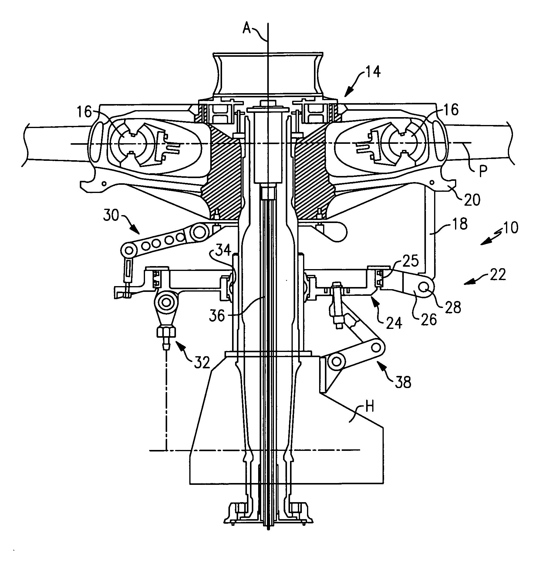 Compact load path swashplate assembly