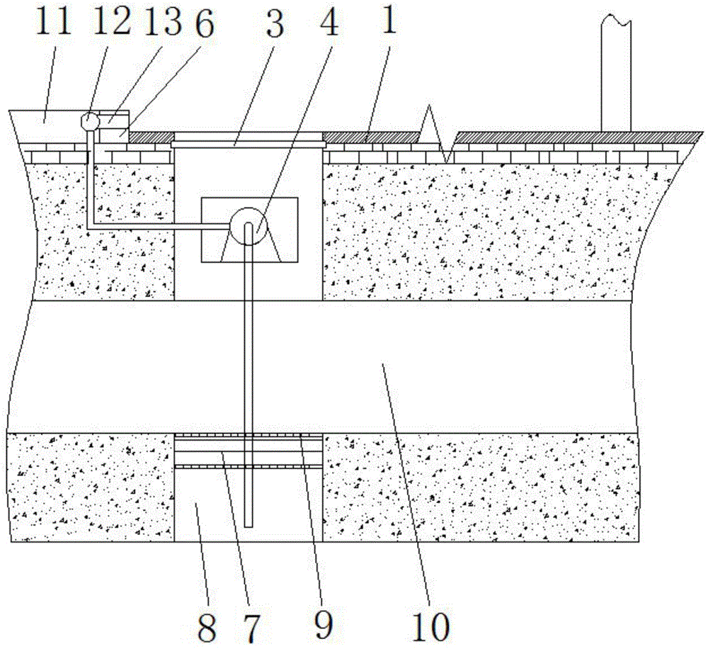 Urban road surface cooling and dust-reducing system and construction method thereof