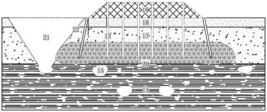 Karst area karst cave overlaying soil grouting reinforcement structure and designing method thereof