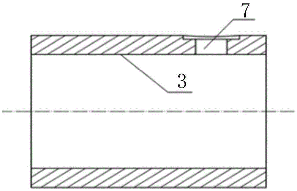 Flange connecting cabin penetration pipe fitting