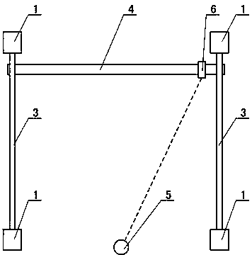 High-precision leveling device used for ground leveling