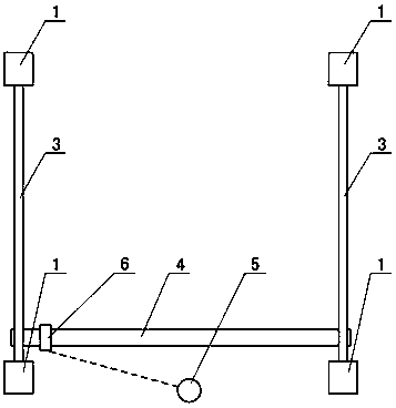 High-precision leveling device used for ground leveling