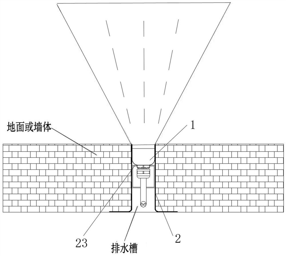 Novel seamless installation long-strip underground lamp