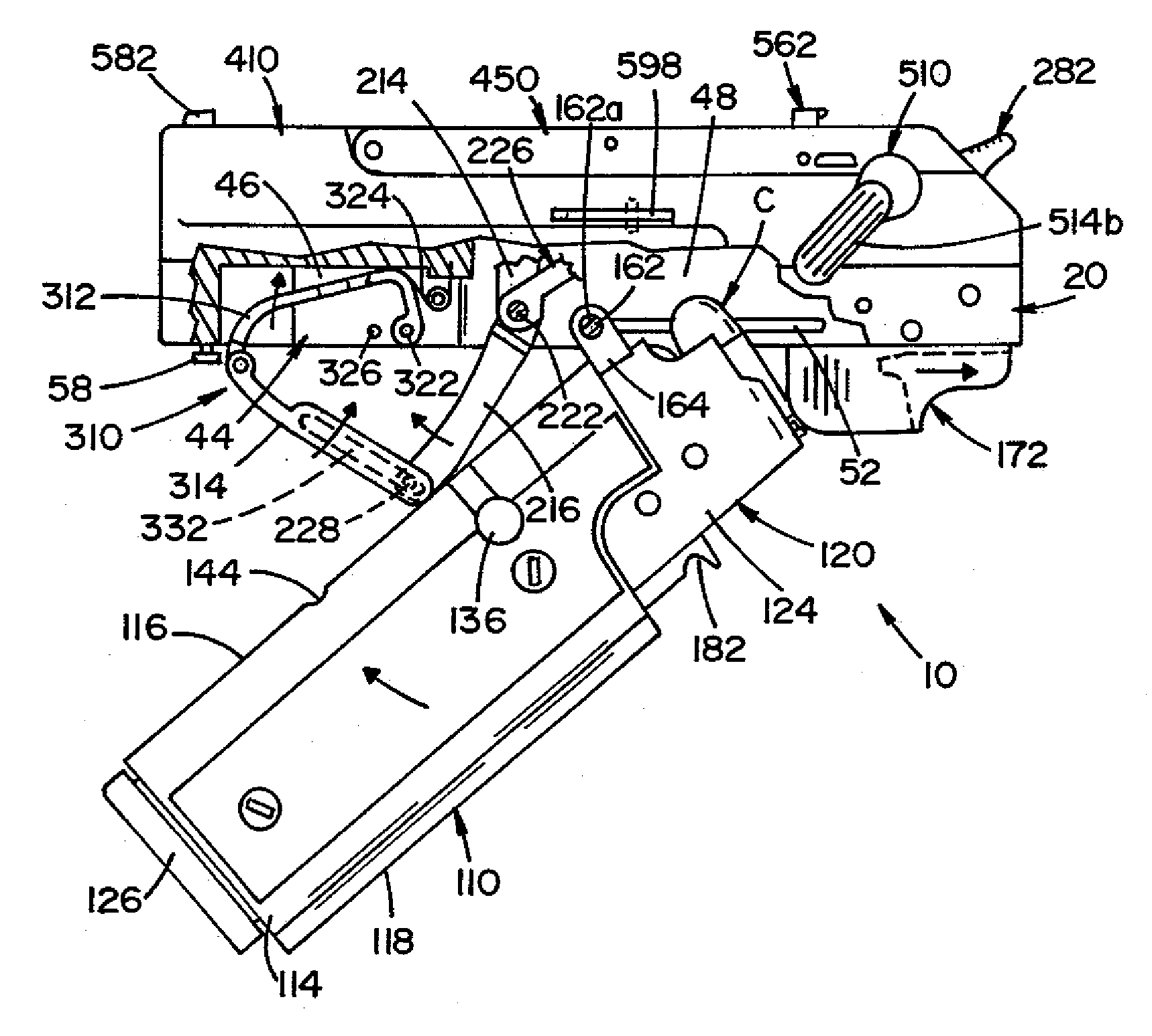 Compact foldable handgun