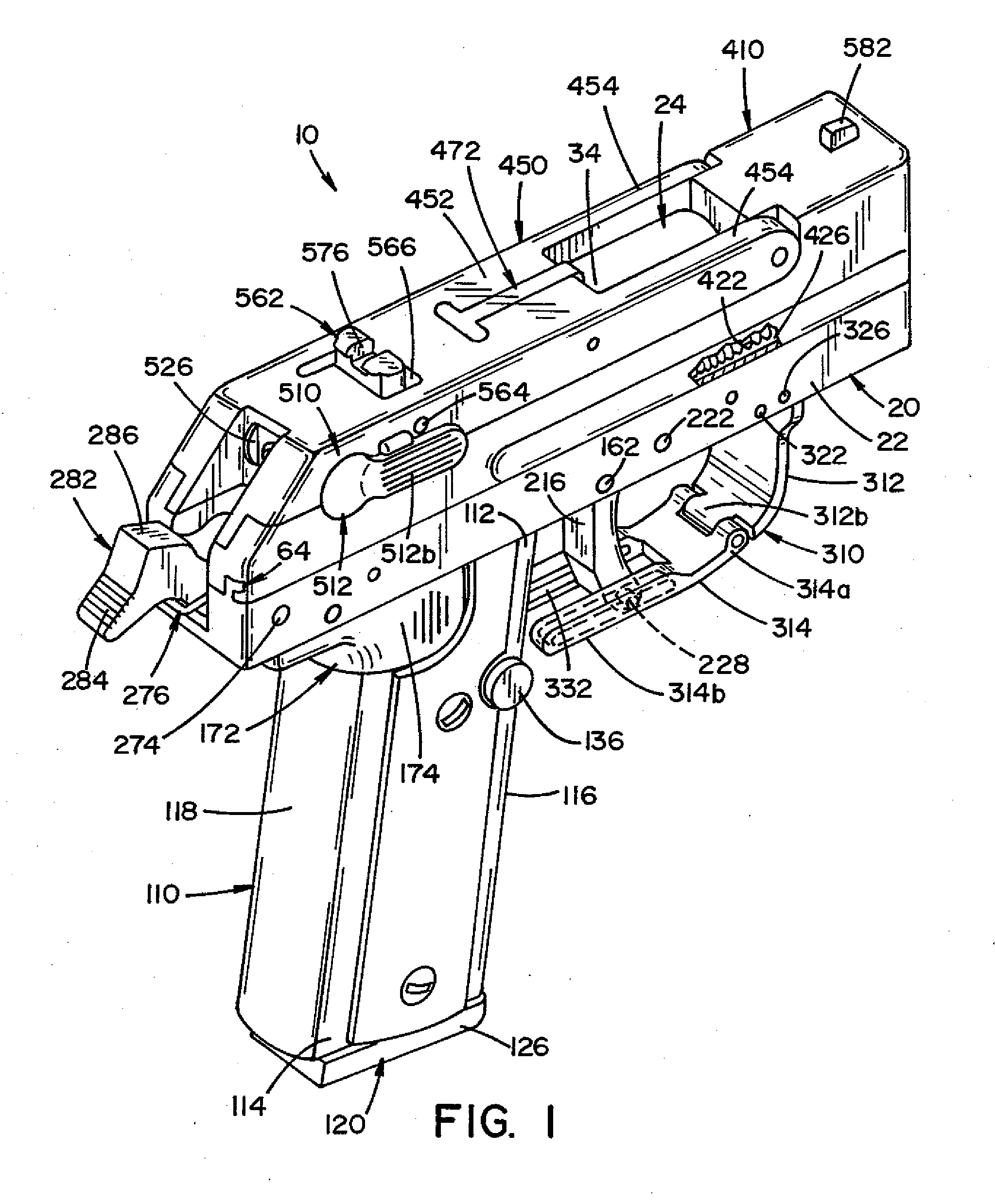 Compact foldable handgun