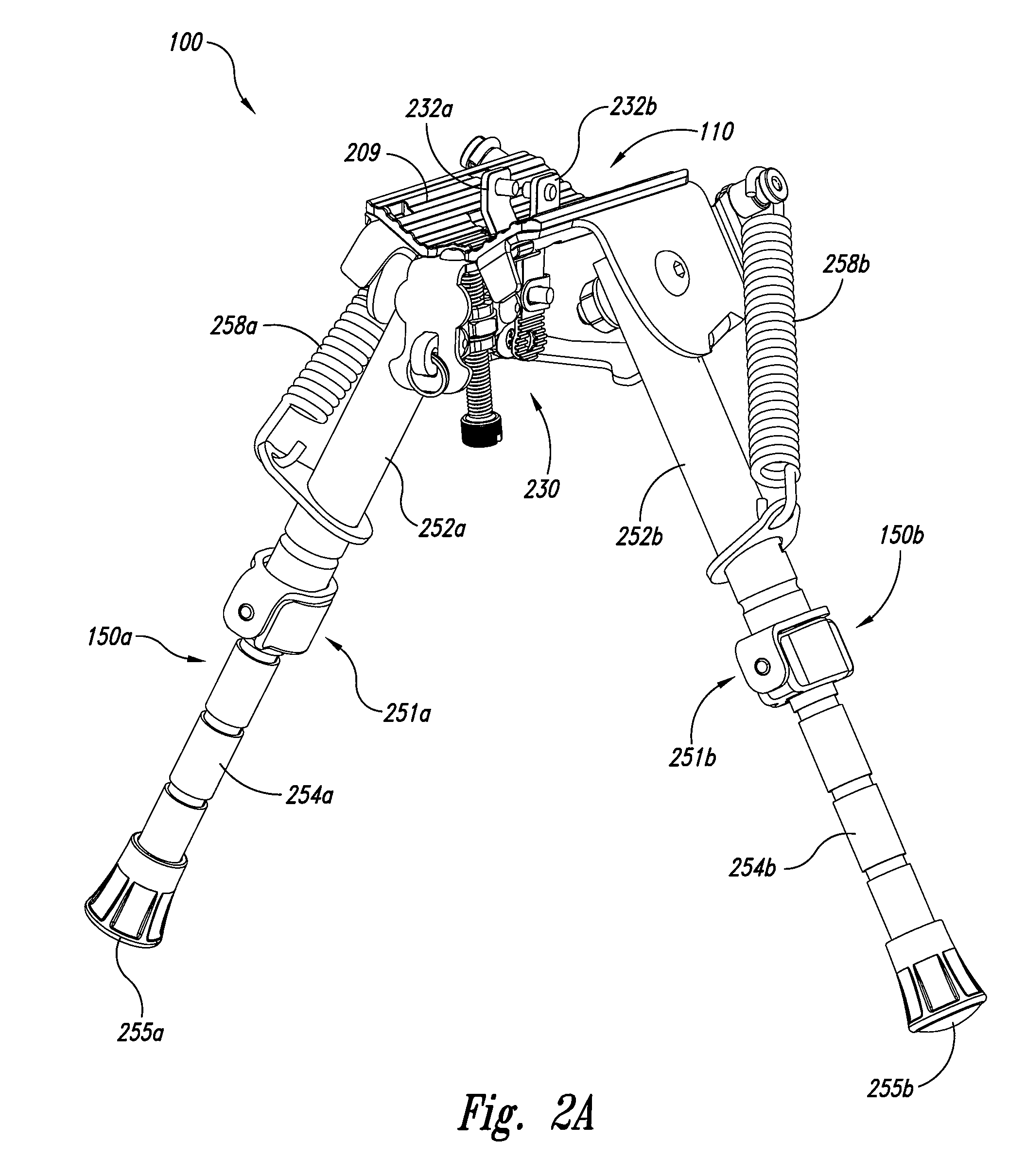 Adjustable firearm supports and associated methods of use and manufacture