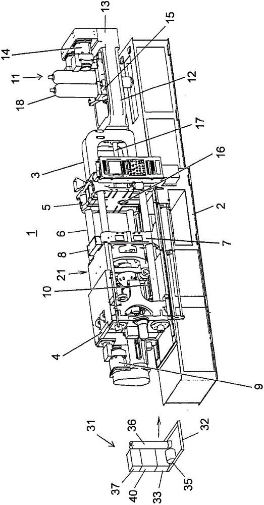 Electric die-casting machine with hydraulic unit for core drive