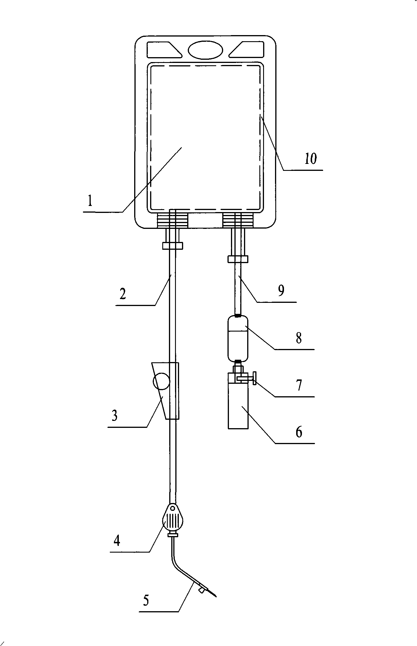 Disposal compressive transfusion apparatus