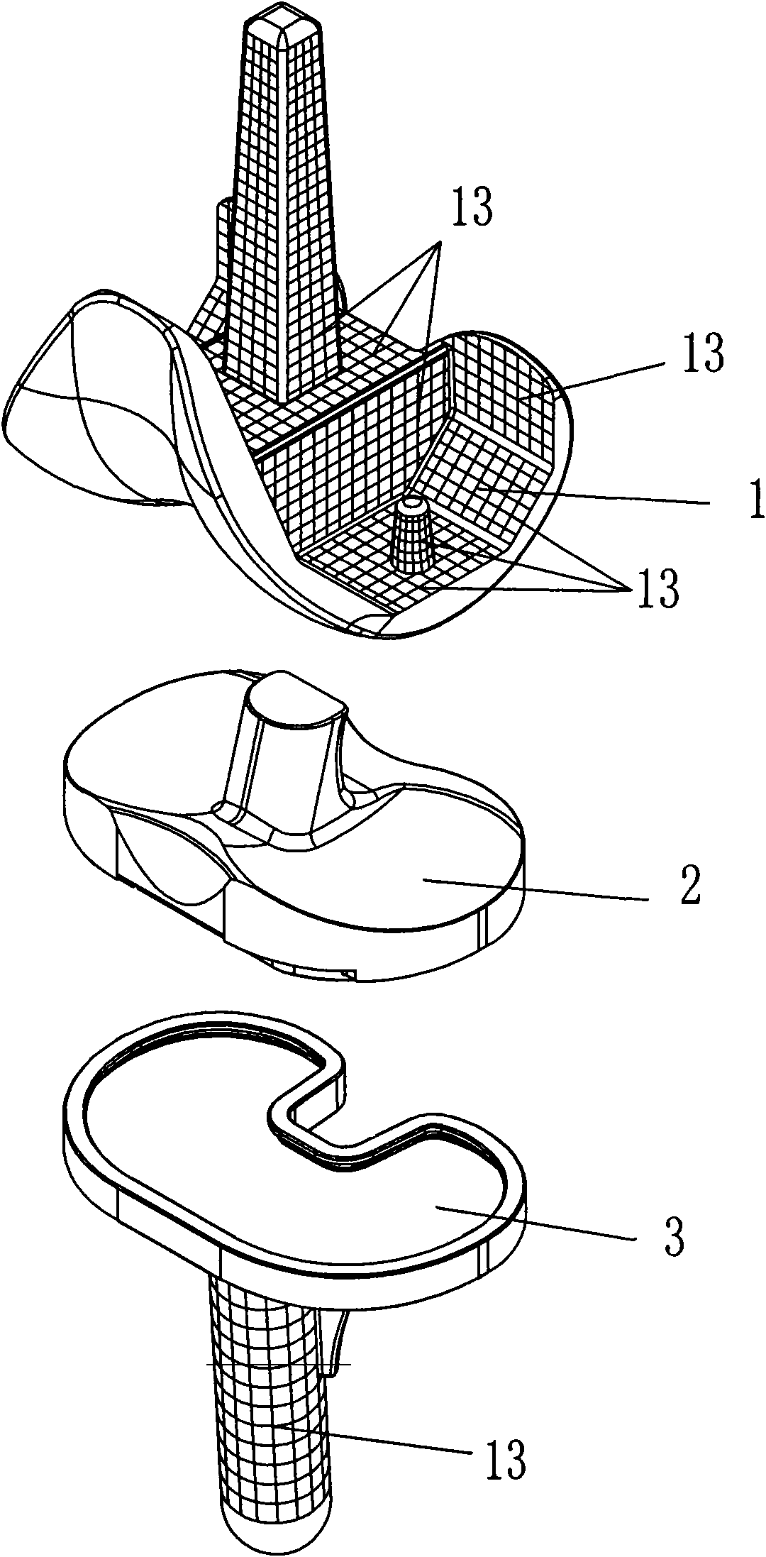 Artificial knee joint