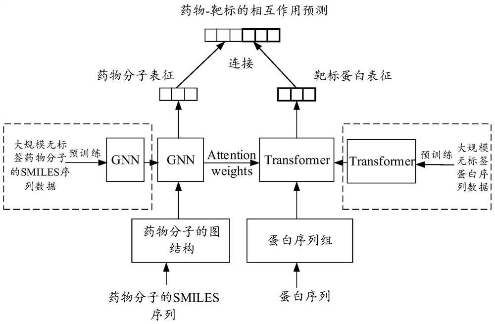 Drug and target interaction prediction method and device, equipment and storage medium