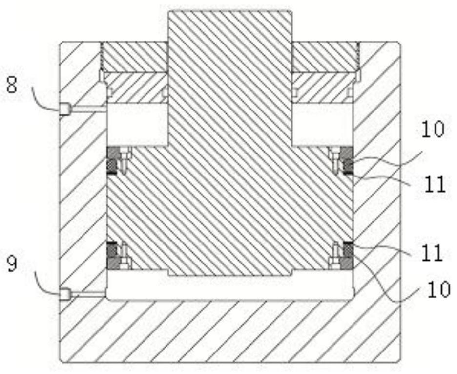 A fully hydraulic non-servo rock creep test device and method