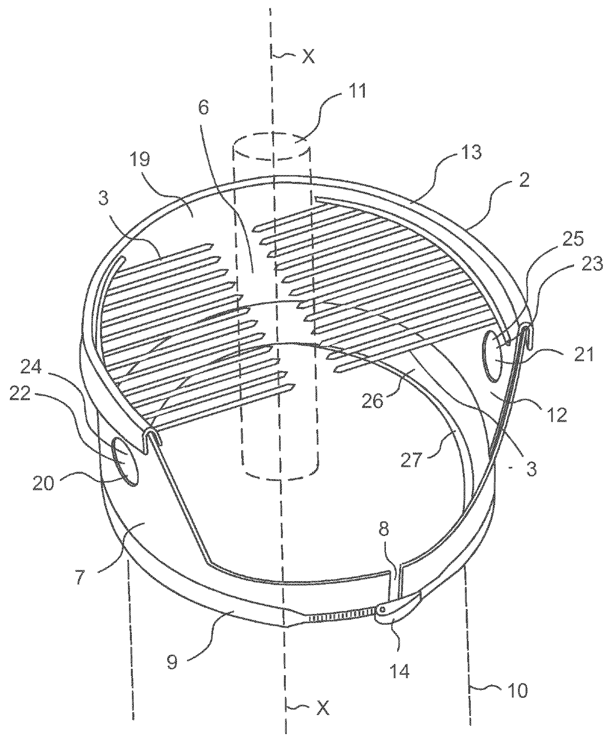 Chopping aid device