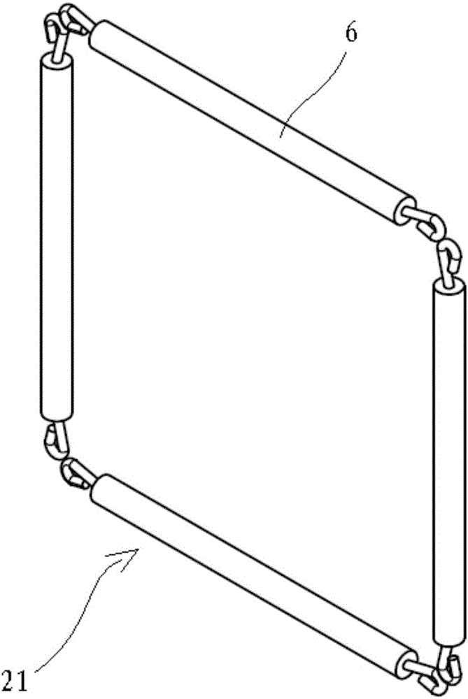 Matrix screen device consisting of annular reconstruction units