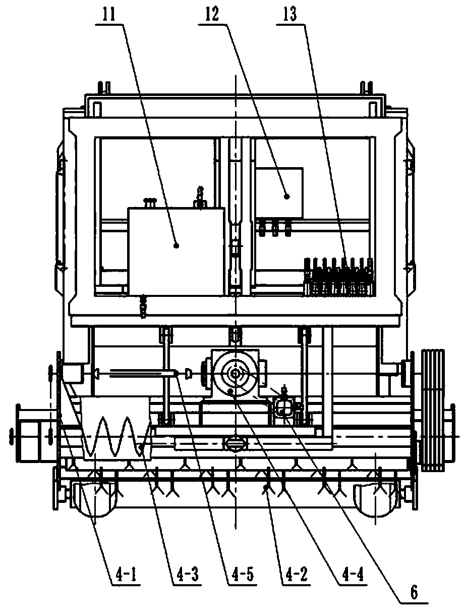 Traction-type residual film recovery compression and straw returning combined operation machine