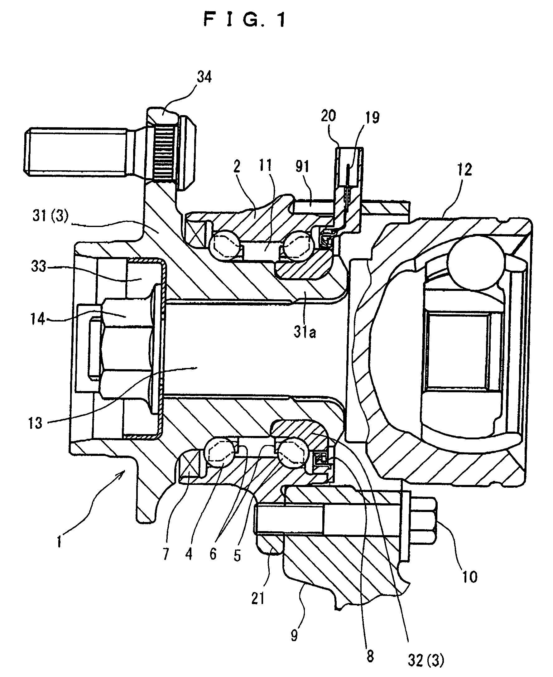 Sensor assembly, sealing device, and roller bearing apparatus for vehicles having integrated connector and ring