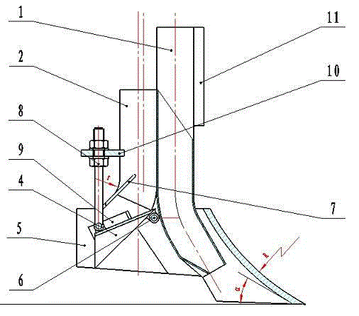 Combined type ditcher for wheat sowing