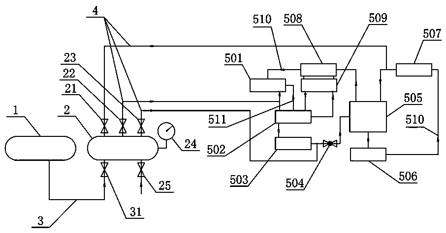 Refrigerant charging method for thermosiphon oil cooling refrigeration system