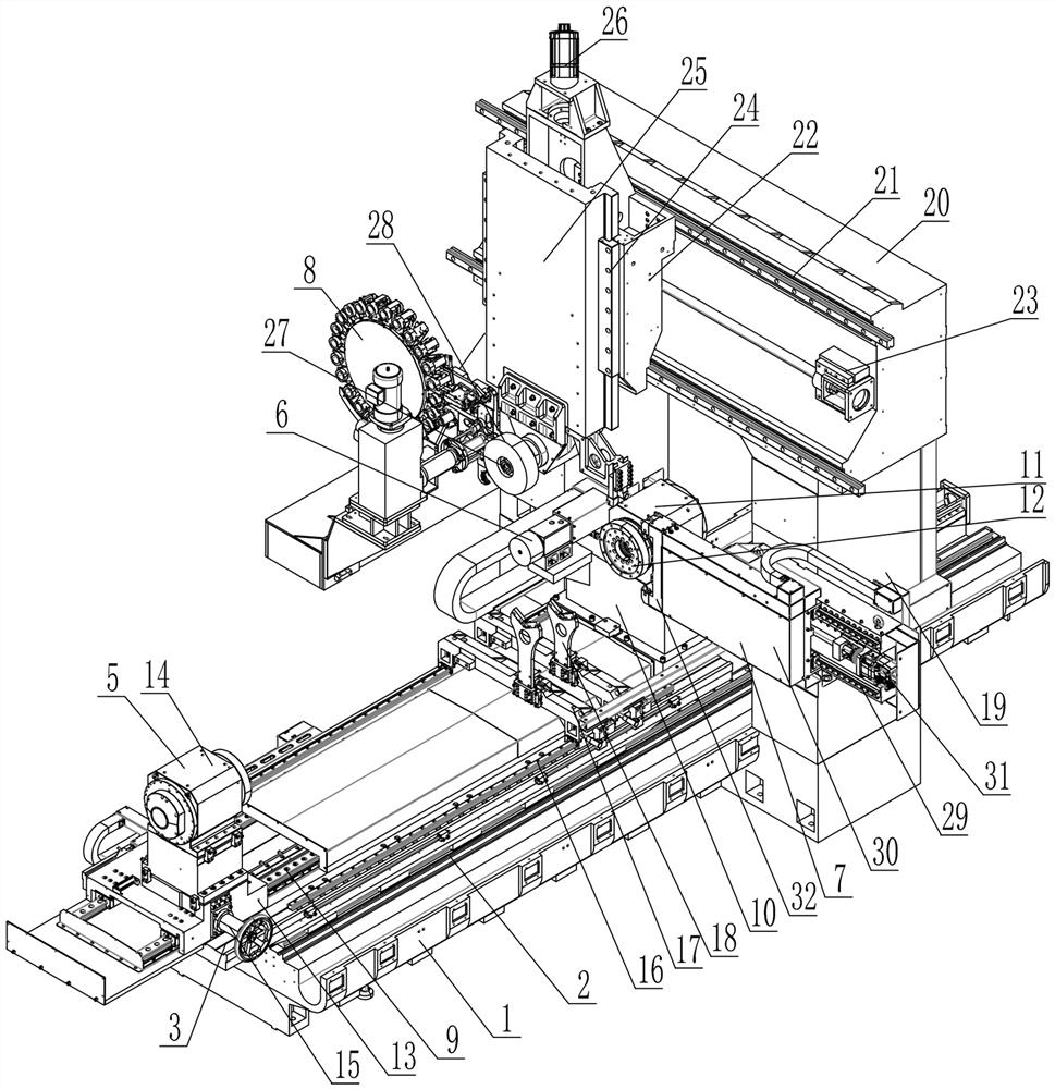 High-speed aviation rotor blade tip grinding machine