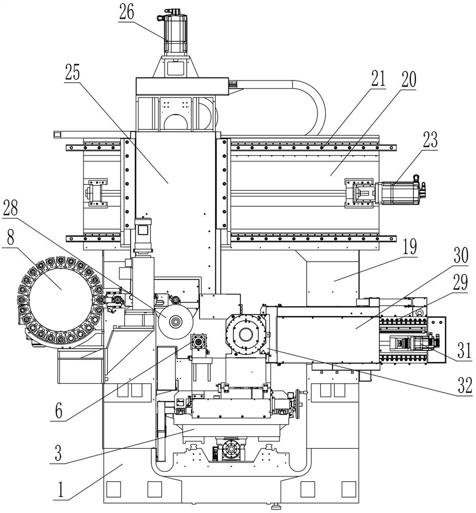 High-speed aviation rotor blade tip grinding machine