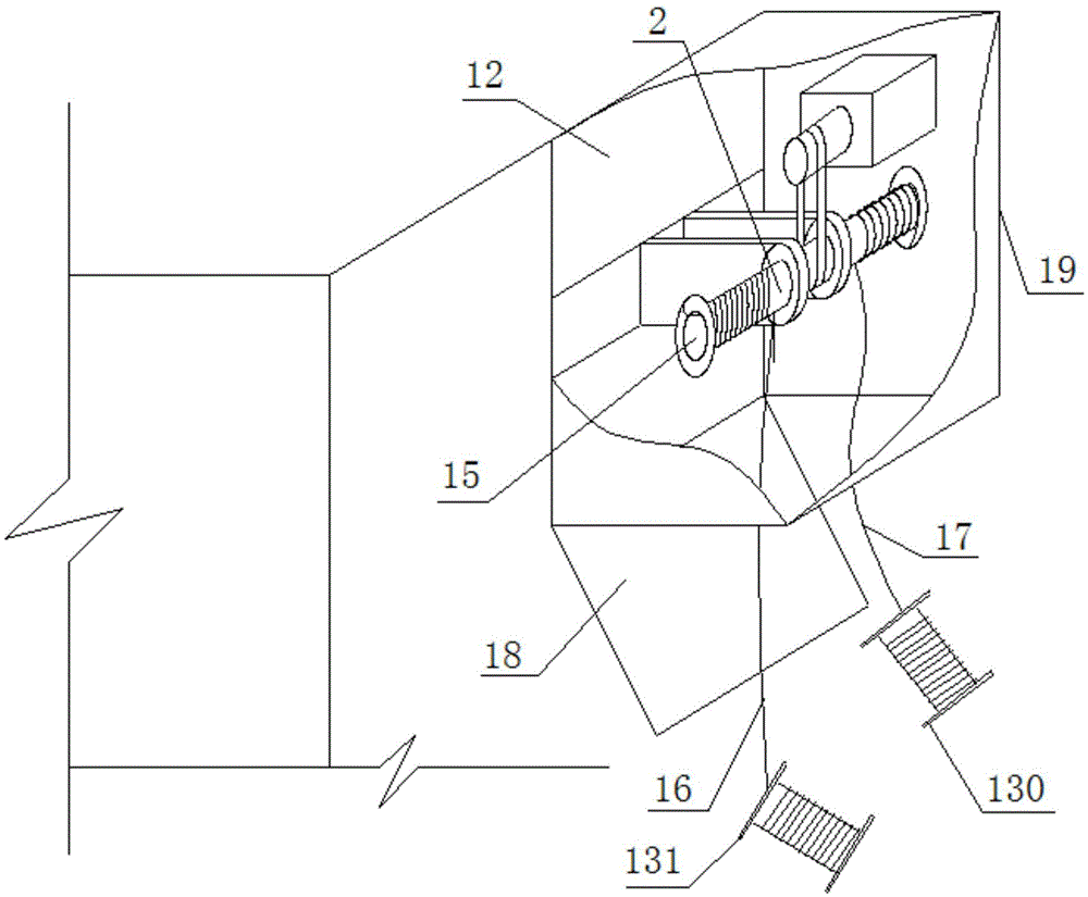 Building rope pay-off equipment with extinguishment rescue function