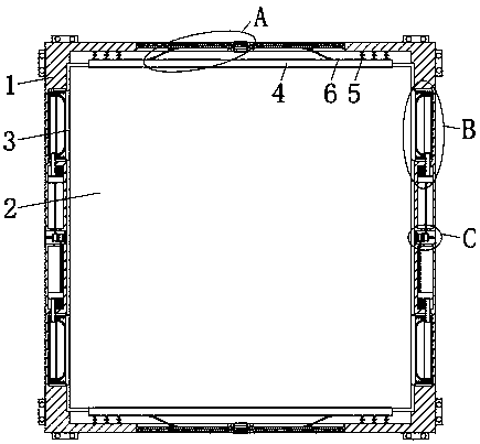 Assembling type decoration plate installation device