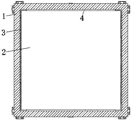 Assembling type decoration plate installation device