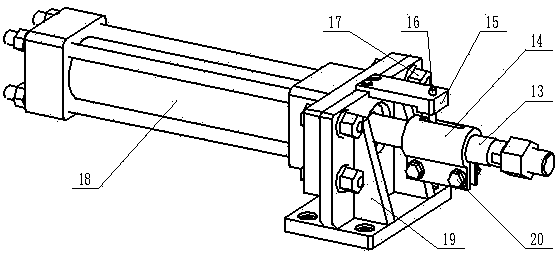 Shaft type part surface rolling and pressing reinforcing device based on piezoelectric type force sensors