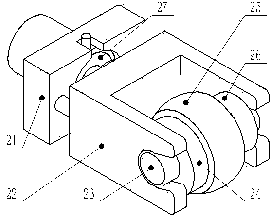 Shaft type part surface rolling and pressing reinforcing device based on piezoelectric type force sensors