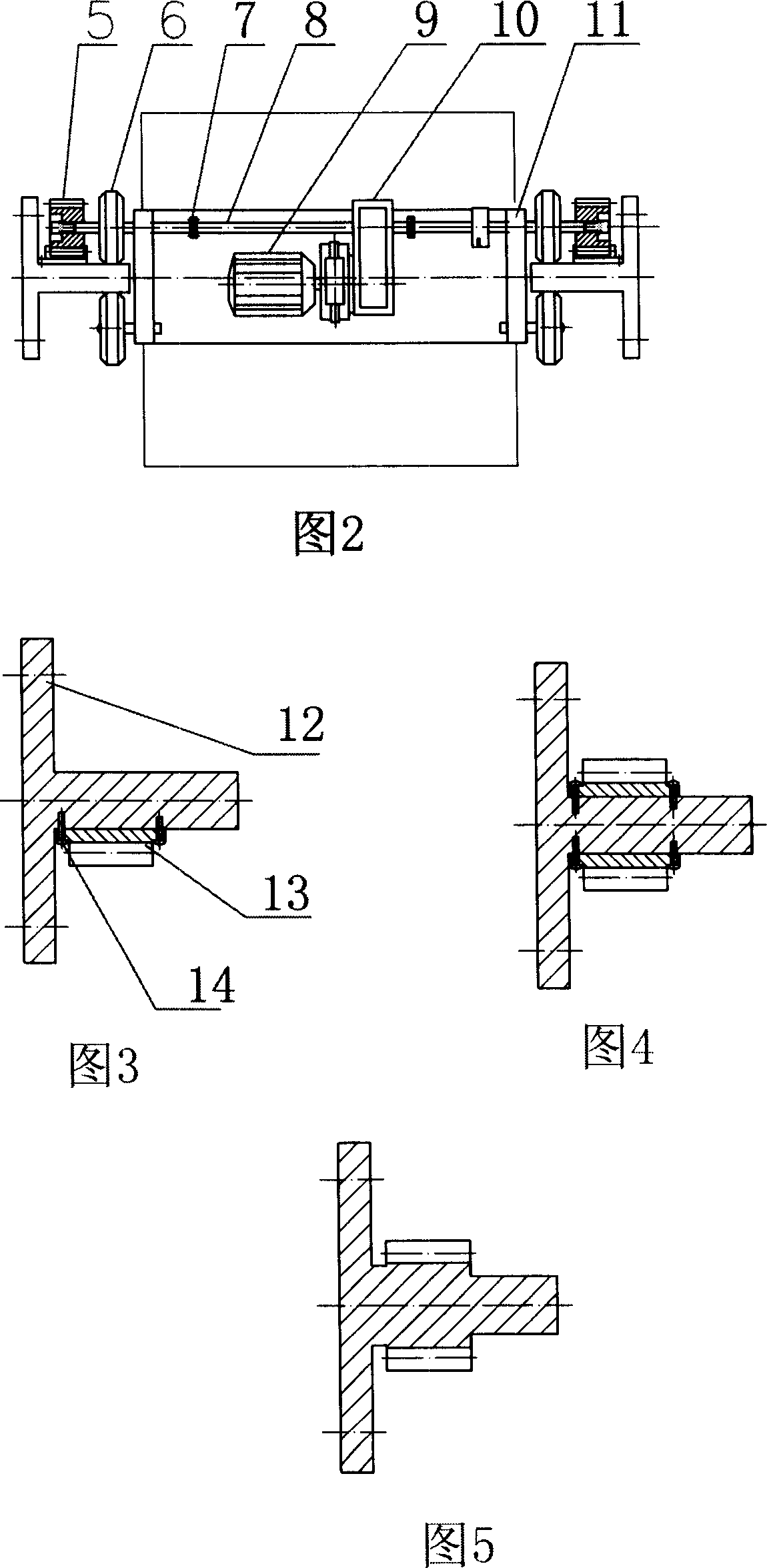 Dooly compartment self going type elevator