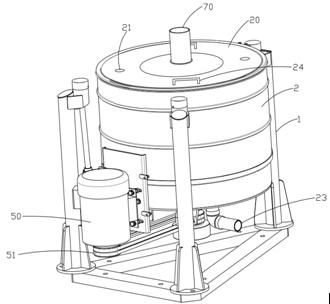 Centrifugal equipment for sea water desalination