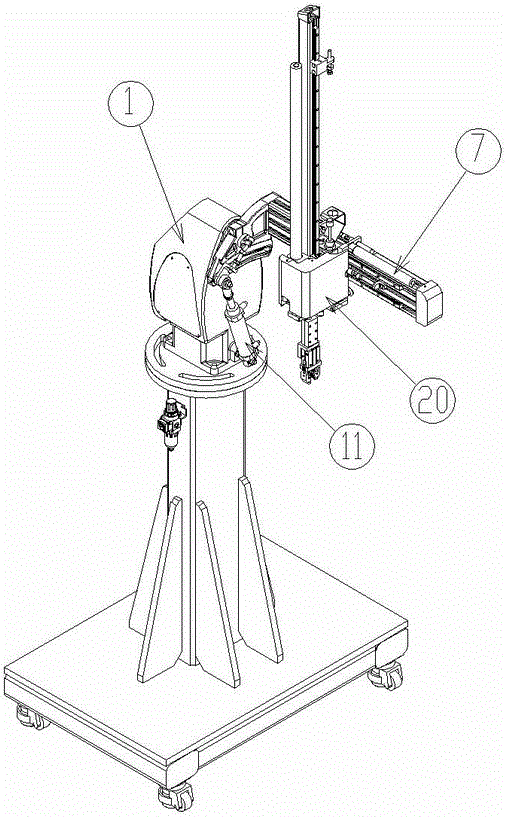 Robot for taking out springs