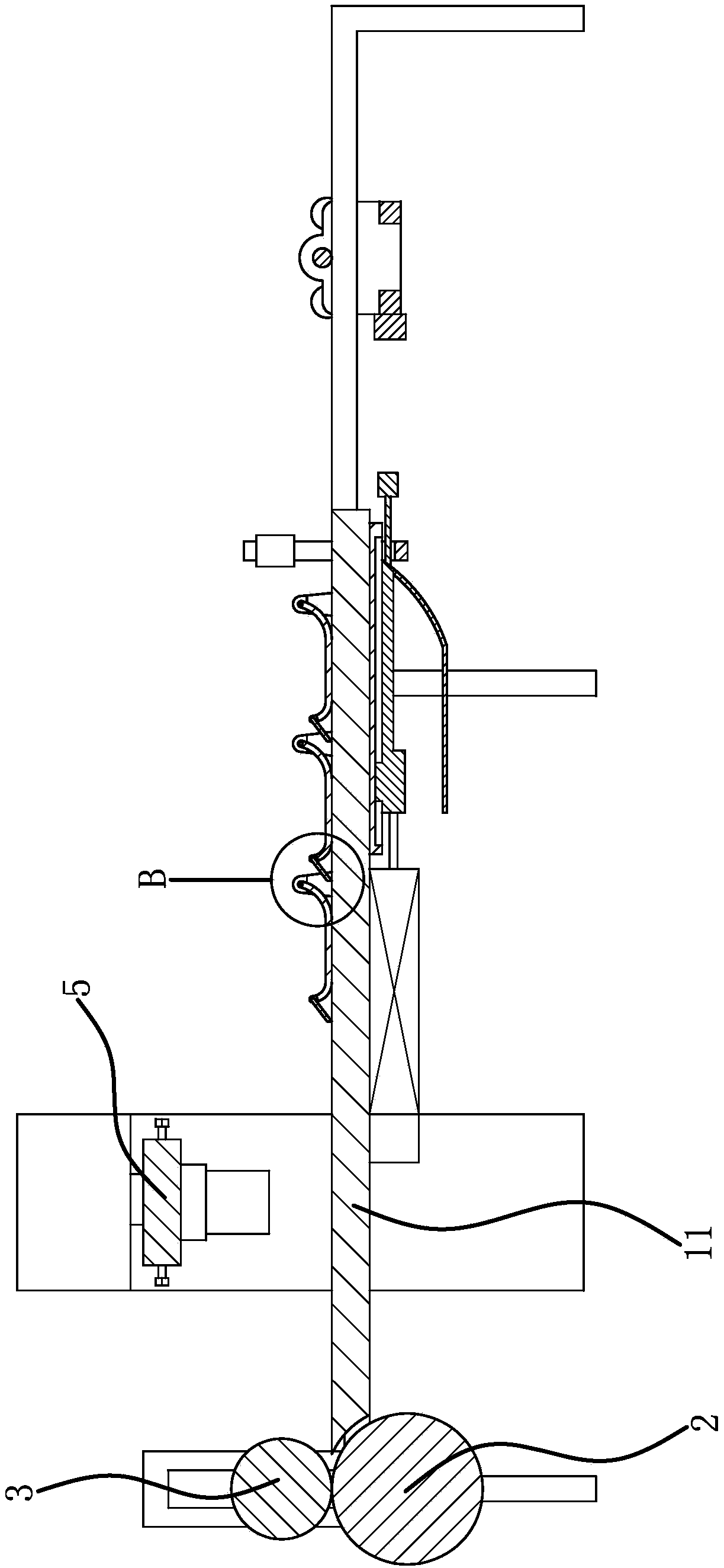 A high-precision stamping machine