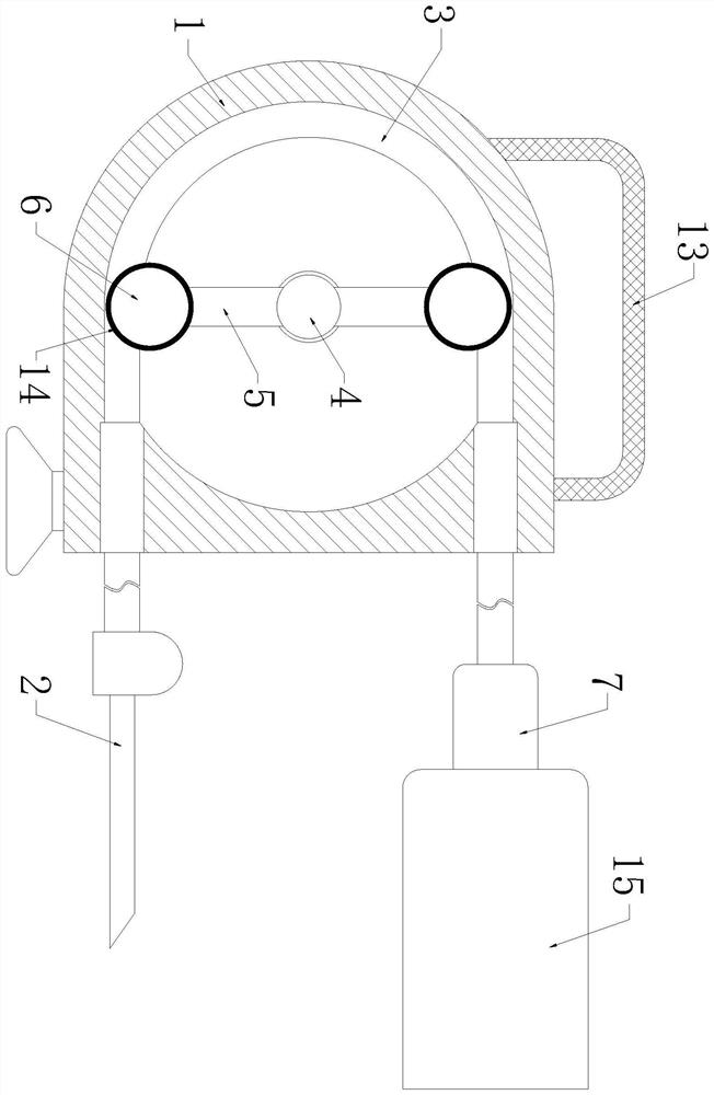 Medical drainage device special for cardiology department