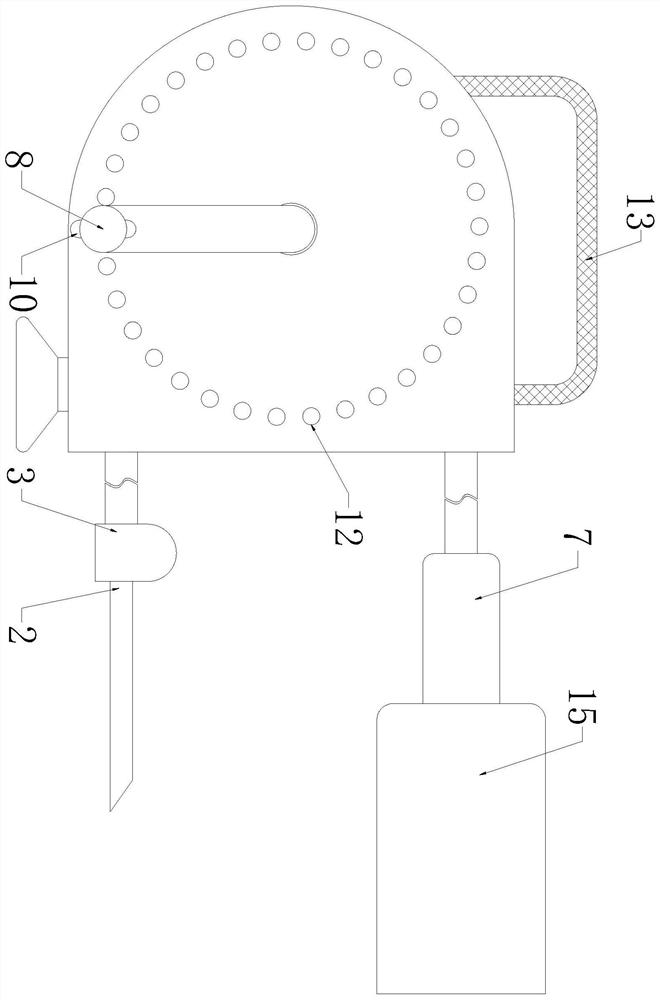 Medical drainage device special for cardiology department